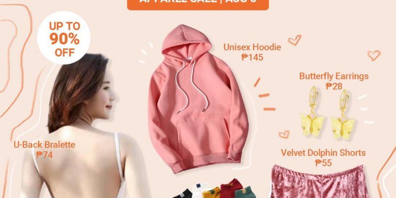 Apparel Sale: Up to 90% Off and FREE Delivery @ Shopee
