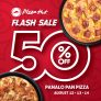 Regular and Large Panalo Pan Pizza at 50% Off @ Pizza Hut