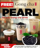 FREE Pearl Jelly For Any Drink @ Gong cha