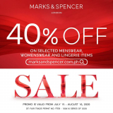 Get Up to 40% Off Selected Fashion Items @ Marks & Spencer