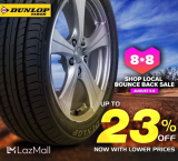 Up To 23% Off Tires via Lazada @ Dunlop Tires