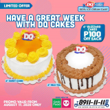 ₱100 Off 6″ Blizzard Cakes @ Dairy Queen