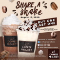 Coffee Project – Share a Shake: Buy 1, Get 1 Promo