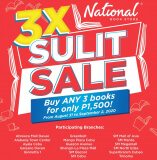 National Books Store – 3X Sulit Sale: Buy Any 3 Books for ₱1,500