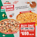 Papa John’s – Premium Duo Savers: Buy 1, Get 1 FREE for ₱699