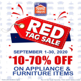 Cw Home Depot – Red Tag Sale: 10% to 70% Off on Appliance and Furniture Items