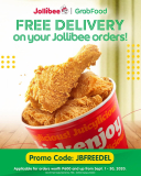 Jollibee – FREE Delivery on your Orders via GrabFood Using Coupon Code