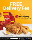 McDonald’s – FREE Delivery Fee for Orders ₱200 and Up