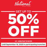 National Book Store – Get Up to 50% Off on All Items from Selected Brands