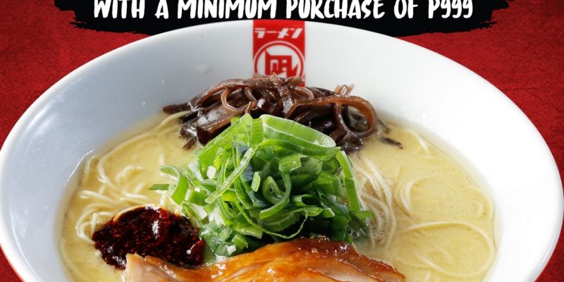 Ramen Nagi – Reopening Promo: FREE Bowl of Chicken Paitan King With Minimum ₱999 Purchase