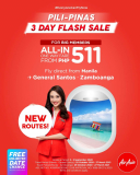 AirAsia – 3-Day Flash Sale: All-In One Way Fare From ₱511