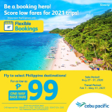 Cebu Pacific – National Heroes’ Day Sale: ₱99 One-Way Base Fare on Select PH Destinations