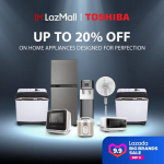 Toshiba – 9.9 Lazada Big Brands Sale: Up to 20% Off Home Appliances