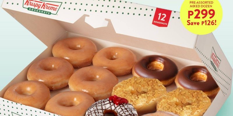 Krispy Kreme – September Starter Treat: 6 Original Glazed and 6 Bestselling Donuts for ₱299 (₱Save 126)