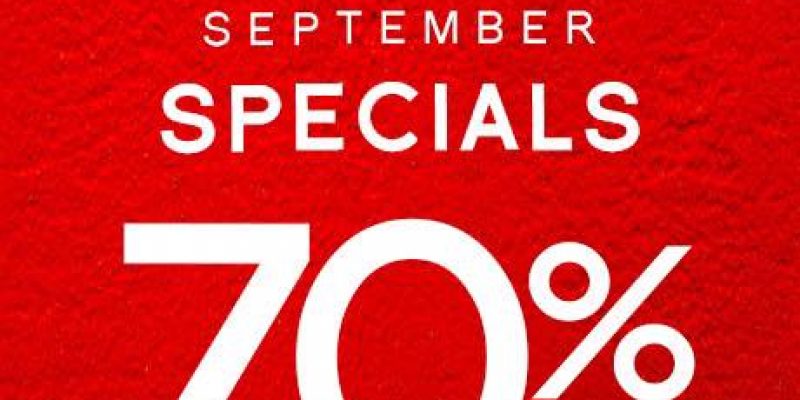 Our Home – September Specials Sale: Get 70% Off on Selected Items