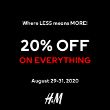 H&M – 20% Off on Everything