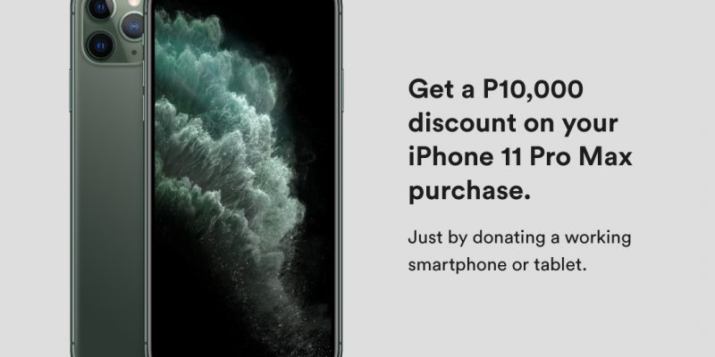 Power Mac Center – Get a ₱10,000 Discount on an iPhone 11 Pro Max When You Donate a Working Smartphone or Tablet