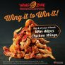 Wing Zone – Win 40 pcs Chicken Wings When You Tag 4 of Your Friends