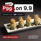 Ippudo – 9.9 Sale: Aburi Shrimp Tartar Roll for Only ₱99