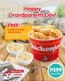 Jollibee – Grandparents Day Promo: FREE 2 Creamy Macaroni Soup per Order of 6-pc Chickenjoy Bucket