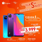 itel Mobile – Flash Sale: itel Vison 1 PLus for ₱3,999