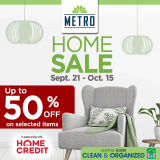 The Metro Stores – Home Sale: Up to 50% Off on Selected Items