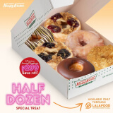 Krispy Kreme – Half Dozen Special Treat: 6 Pre-assorted Doughnuts for ₱299 (Save ₱41) via LalaFood