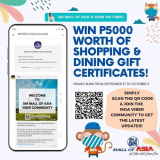 SM Mall of Asia – Win ₱5,000 Worth of Shopping and Dining Gift Certificates