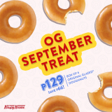 Krispy Kreme – OG September Treat: Half Dozen Original Glazed Doughnuts for ₱129 (Save ₱66)