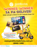 Goldilocks – Win a Hisense Smart TV with Free 1-Year Netflix Subscription When You Order for Delivery