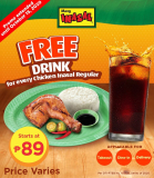 Mang Inasal – FREE Drink for Every Chicken Inasal Regular