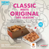 Pancake House – FREE Half Dozen Krispy Kreme for Every 5-pc Box of Classic Pan Chicken