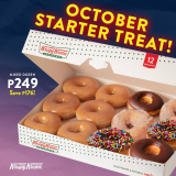 Krispy Kreme – October Starter Treat: Mixed Dozen for ₱249 (Save ₱176)