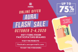 SM Aura Premier – Aura Flash Sale: Get Up to 75% Off and Buy 1, Take 1 on Everything