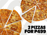 Two Pizzas for ₱499 @ Yellow Cab