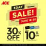 ACE Hardware – 3-Day Sale: Get 30% Off on Selected Items