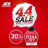 ACE Hardware – 4.4 Deal: Get 30% Off on Selected Items