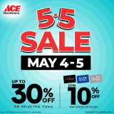 ACE Hardware – 5.5 Sale: Get Up to 30% Off