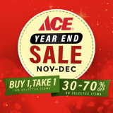 Ace Hardware – Year End Sale: Buy 1, Take 1 + Up to 70% Off