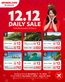 AirAsia – 12.12 Deal: ₱12 Fares for Select Domestic Routes