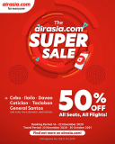 AirAsia – Super Sale: Get 50% Off on Domestic Flights