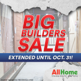 AllHome – EXTENDED Big Builders Sale: Up to 60% Off on Selected Construction Supplies and Materials