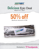 ArmyNavy Burger + Burrito – Epic Deals: Get 50% Off via Foodpanda