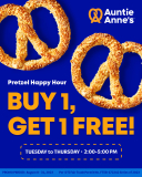 Auntie Anne’s – Pretzel Happy Hour Deal