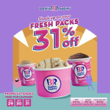 Baskin-Robbins – Get 31% Off on Fresh Packs