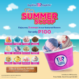 Baskin-Robbins – Summer Scoop Promo: Get Any 2 Scoops for ₱100
