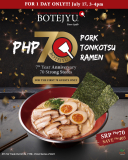 Botejyu – Pork Tonkotsu Ramen Anniversary Promo