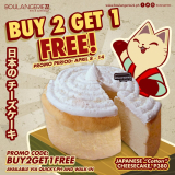 Boulangerie22 – Buy 2 Get 1 FREE Japanese Cotton Cheesecake