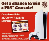 Burger King – Get a Chance to Win a PS5™ Console