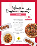 California Pizza Kitchen – Women Empowerment Package for ₱1,999 (Save ₱262)